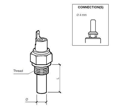 Temperature switch 25°C